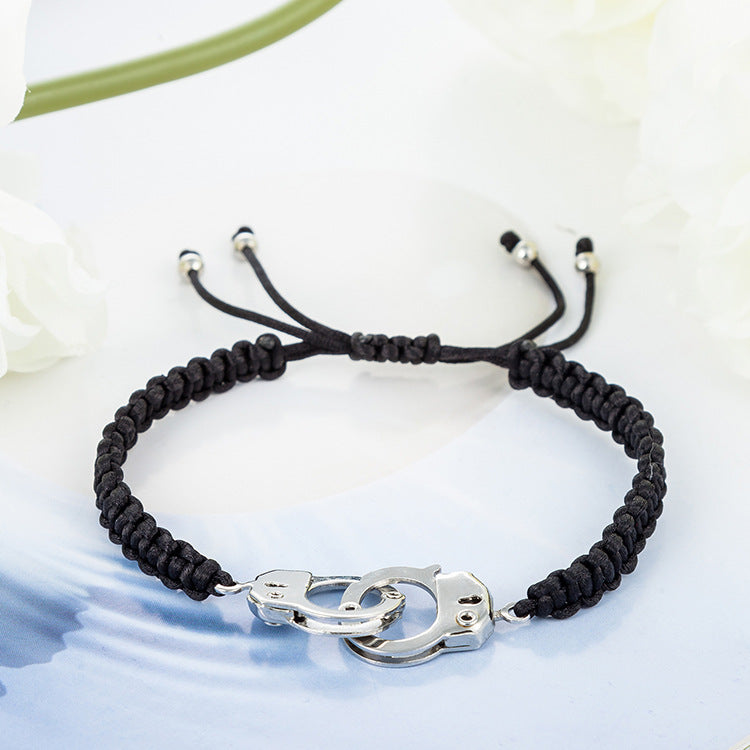 Jewelry Hand-Woven Couple Handcuff Bracelet