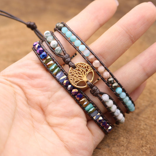 Tree of Life Natural Stone Bracelet