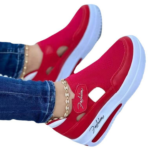 Velcro Closure Large Size Casual Women's Shoes