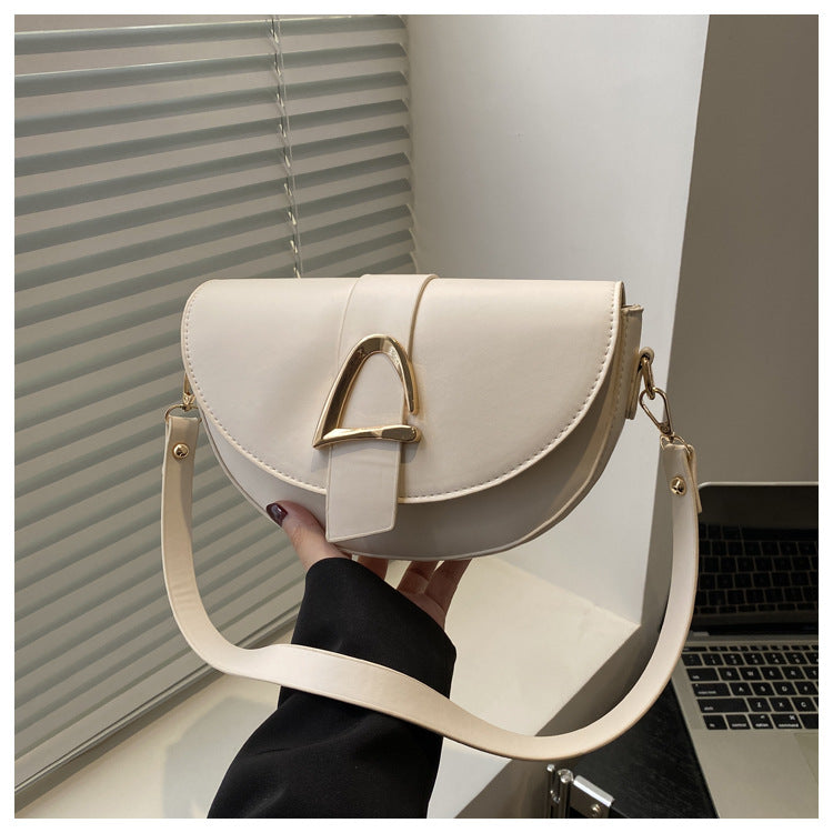 High-end, Fashionable Single-shoulder Bag Niche Saddle Bag