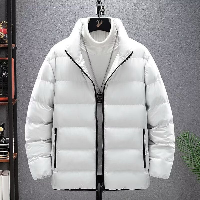 Casual Jacket Short Lightweight Design With A Stand-up Collar
