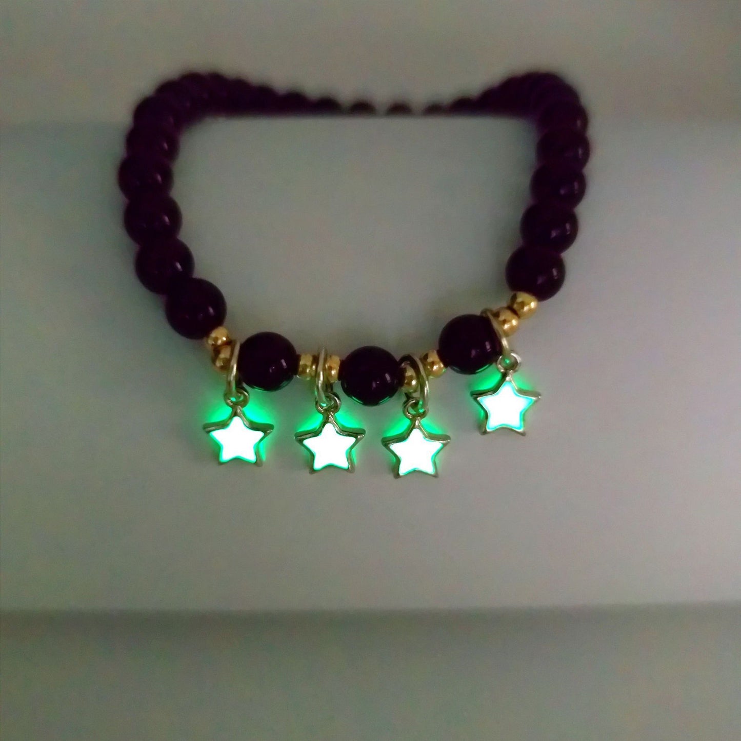 Turquoise Bead Bracelet – Fluorescent Glow Stone Jewelry