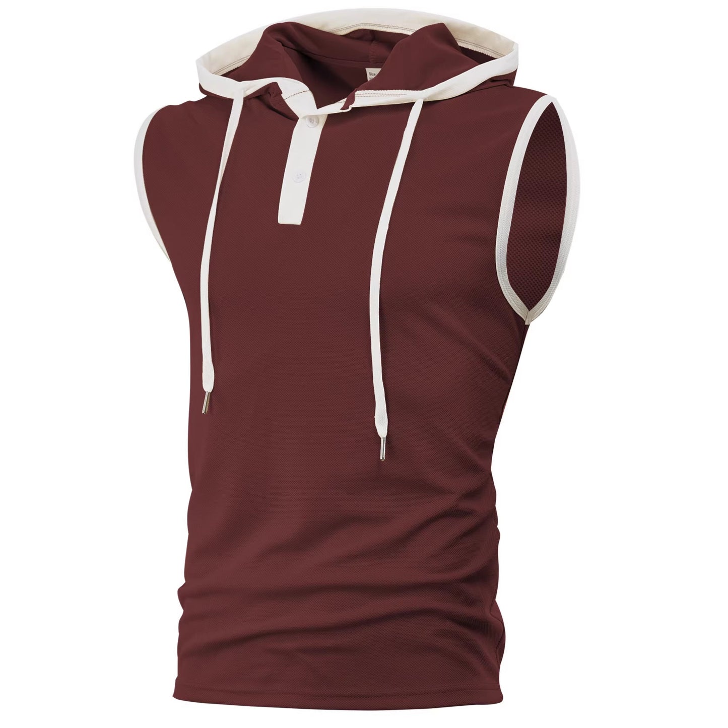 Men's Sleeveless Hooded Sports Vest