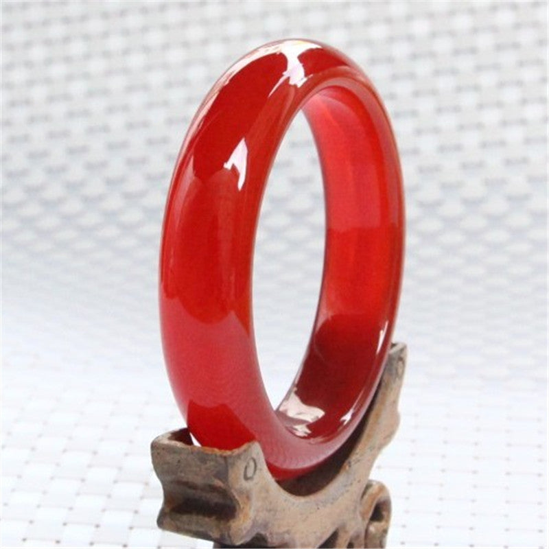 Natural red agate bracelet