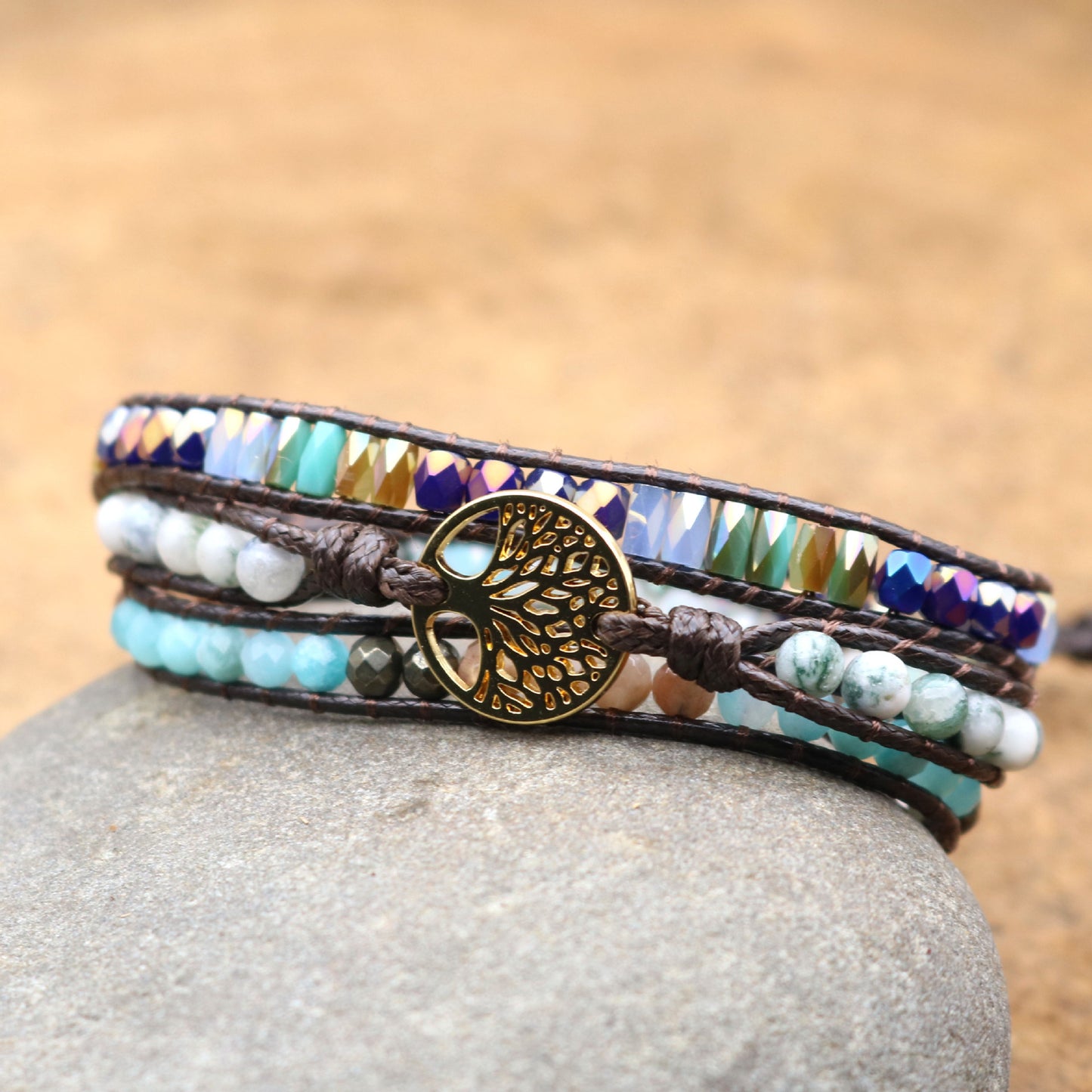 Tree of Life Natural Stone Bracelet
