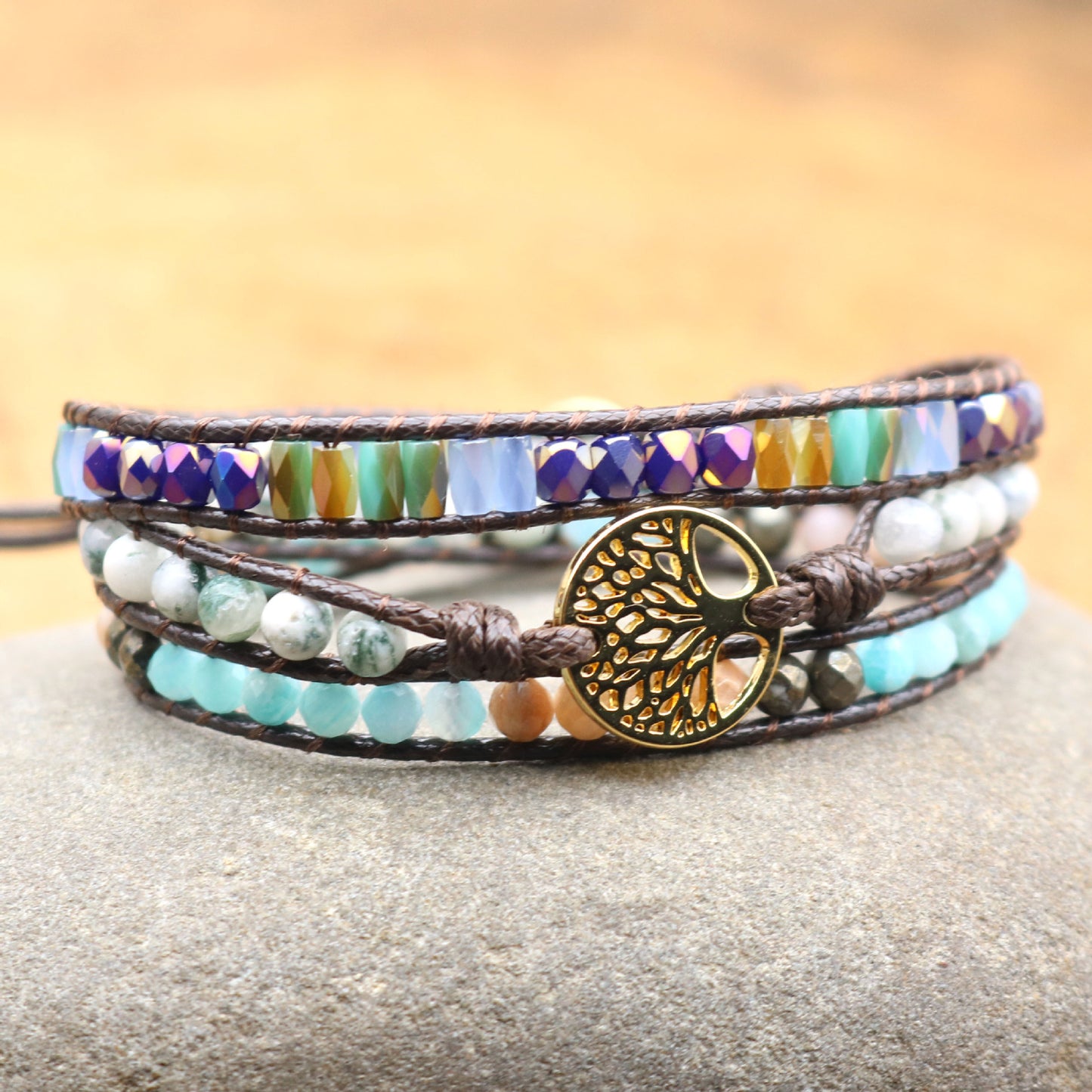 Tree of Life Natural Stone Bracelet