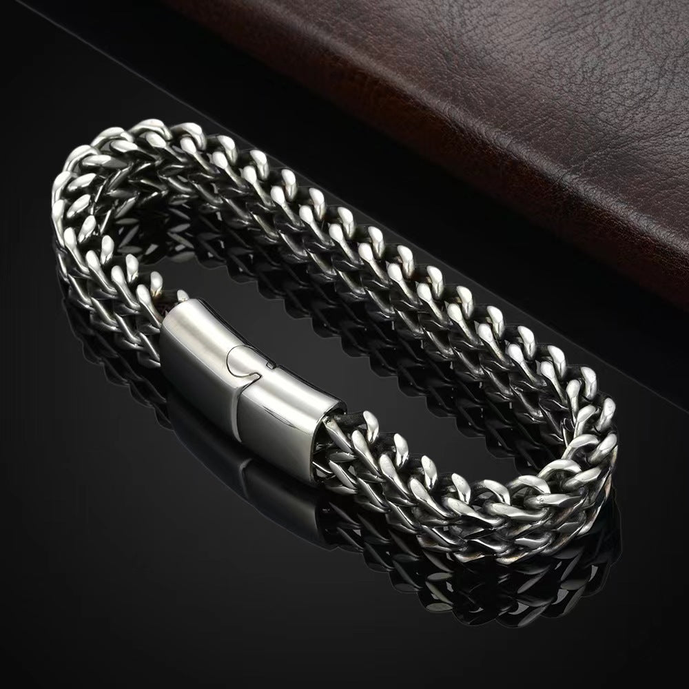 Men’s  Stainless Steel Chain Bracelet – Durable & Stylish
