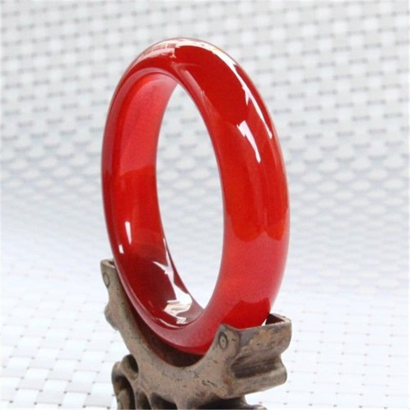 Natural red agate bracelet