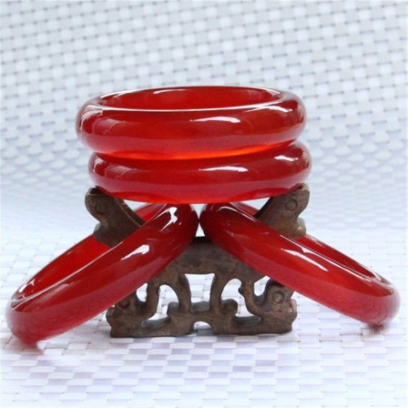Natural red agate bracelet