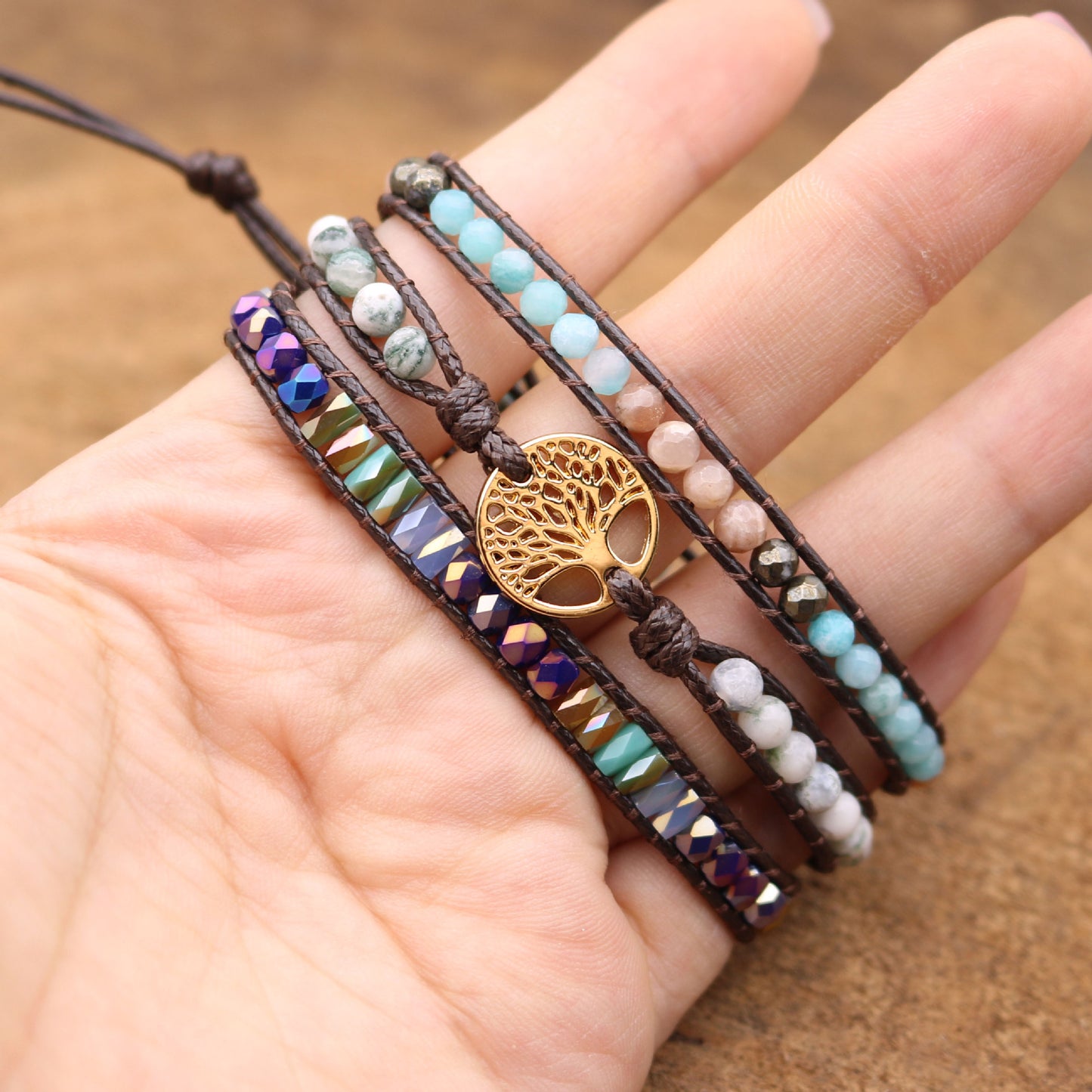 Tree of Life Natural Stone Bracelet