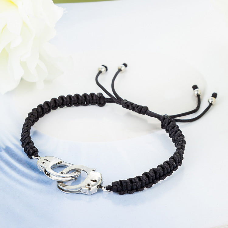 Jewelry Hand-Woven Couple Handcuff Bracelet