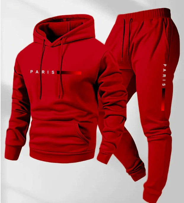 Letter-print Relaxed-fit Hoodie And Long-sleeve Pants Set