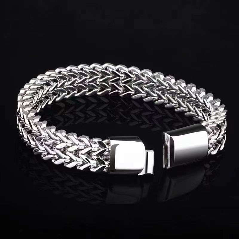 Men’s  Stainless Steel Chain Bracelet – Durable & Stylish