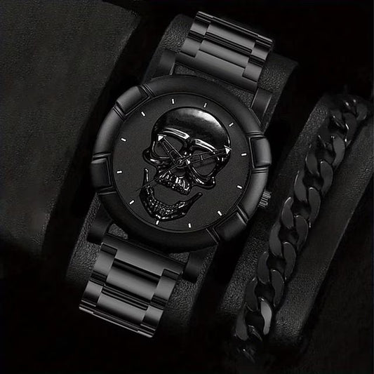 Mens Business Gift Necklace And Watch Set