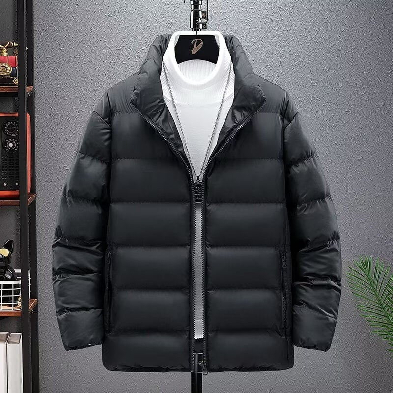 Casual Jacket Short Lightweight Design With A Stand-up Collar