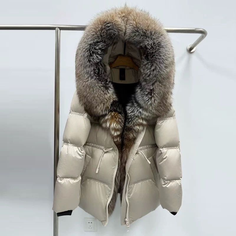 Women's Mid-length Padded Fur Coat