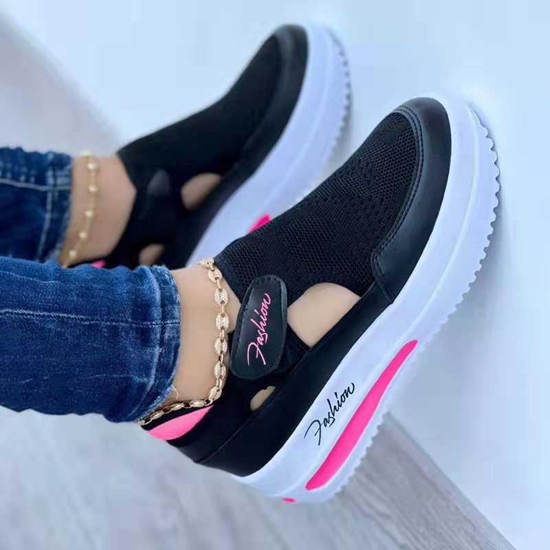 Velcro Closure Large Size Casual Women's Shoes