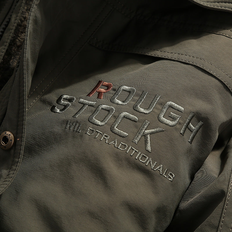 Thickened Outdoor Workwear Cotton-Padded Jacket For Men