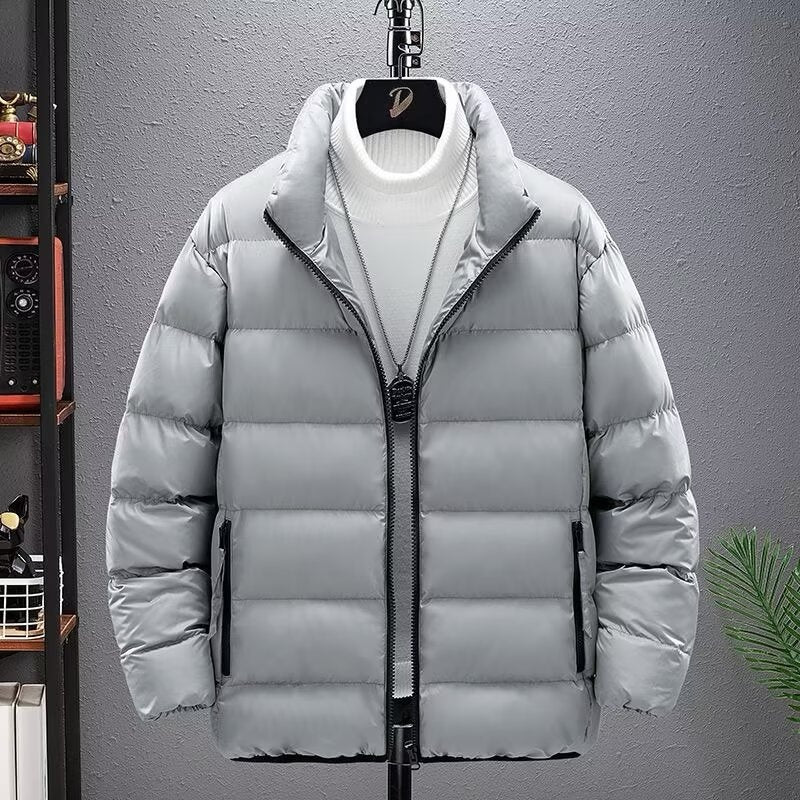 Casual Jacket Short Lightweight Design With A Stand-up Collar