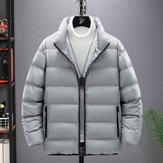 Casual Jacket Short Lightweight Design With A Stand-up Collar
