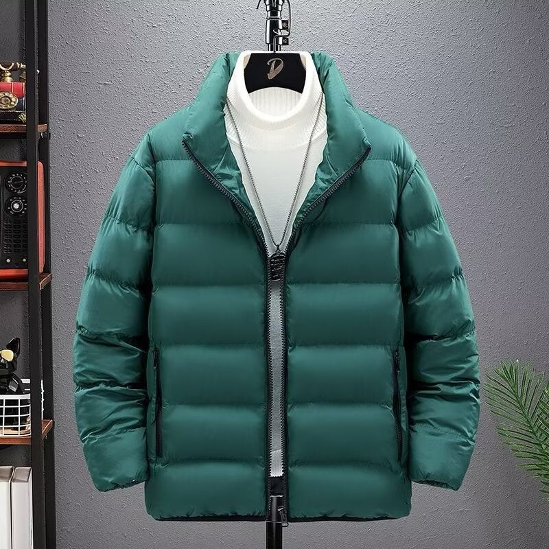 Casual Jacket Short Lightweight Design With A Stand-up Collar
