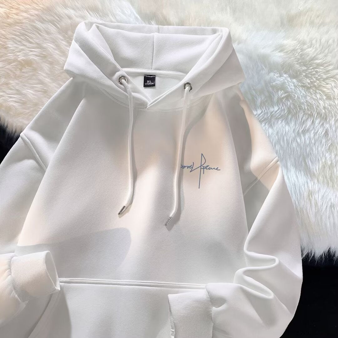 Hooded Pullover Sweatshirt Loose-fitting Casual Top