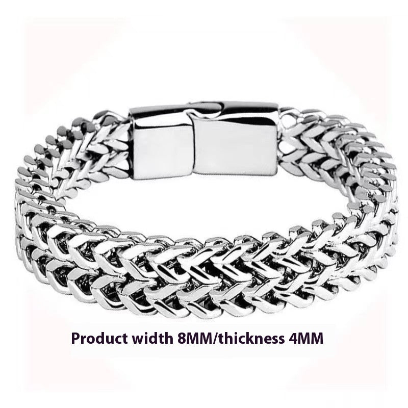Men’s  Stainless Steel Chain Bracelet – Durable & Stylish