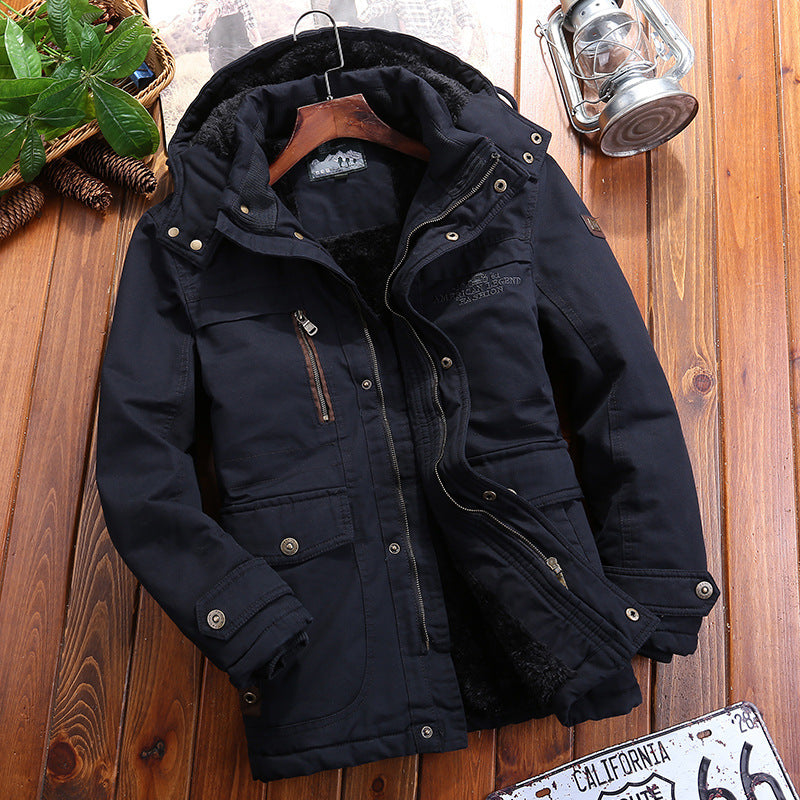 Thickened Outdoor Workwear Cotton-Padded Jacket For Men