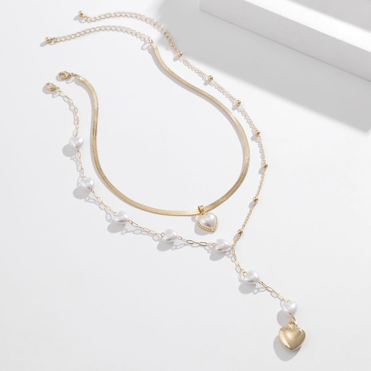Asymmetric Stitching Personalized Love Pendant Clavicle Chain