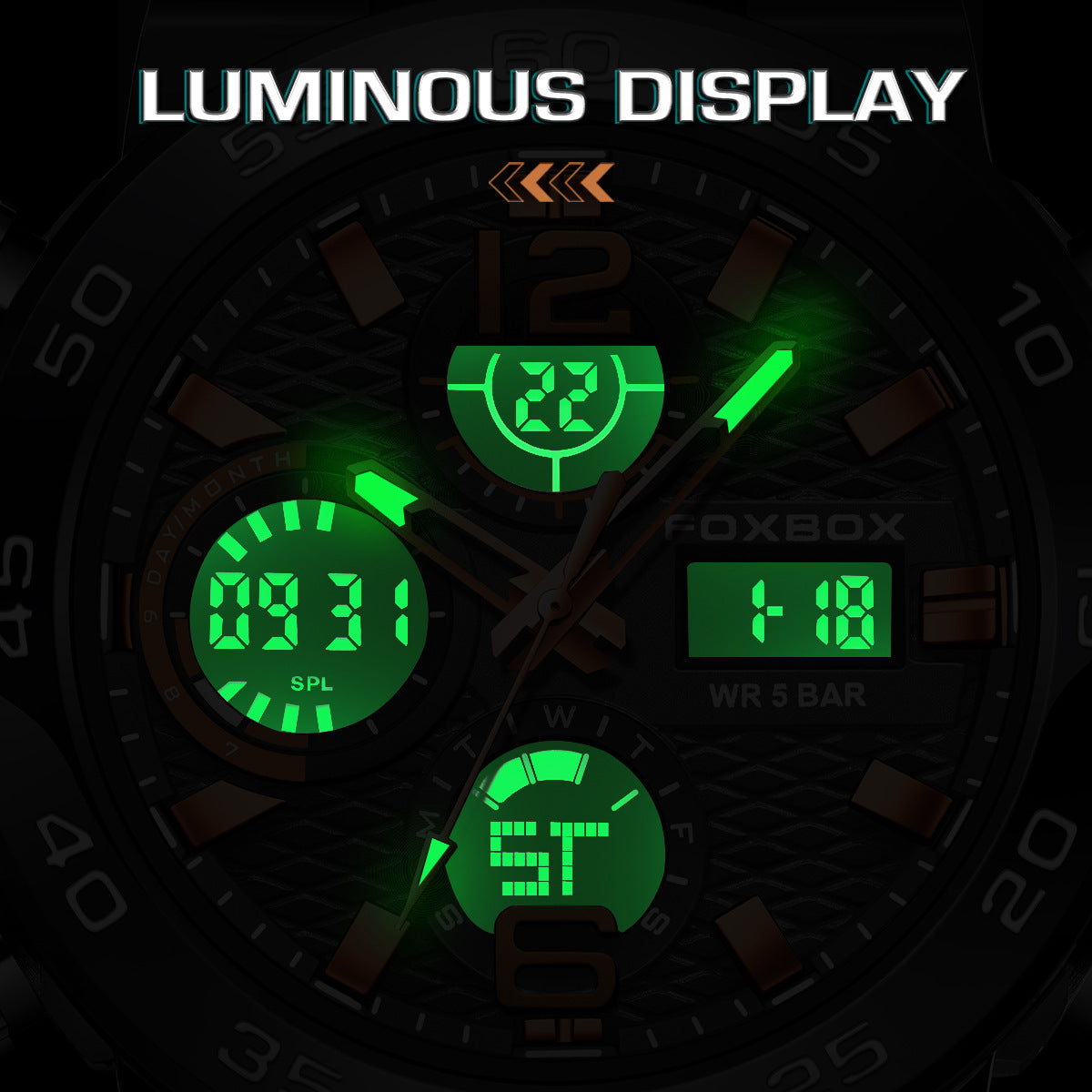 Multifunctional Stylish Sports Watch With Waterproof
