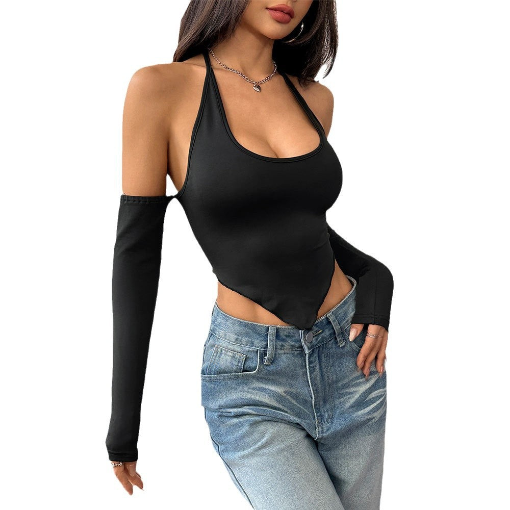 SpringSummer New Sexy Girl Bodycon Backless Short Top